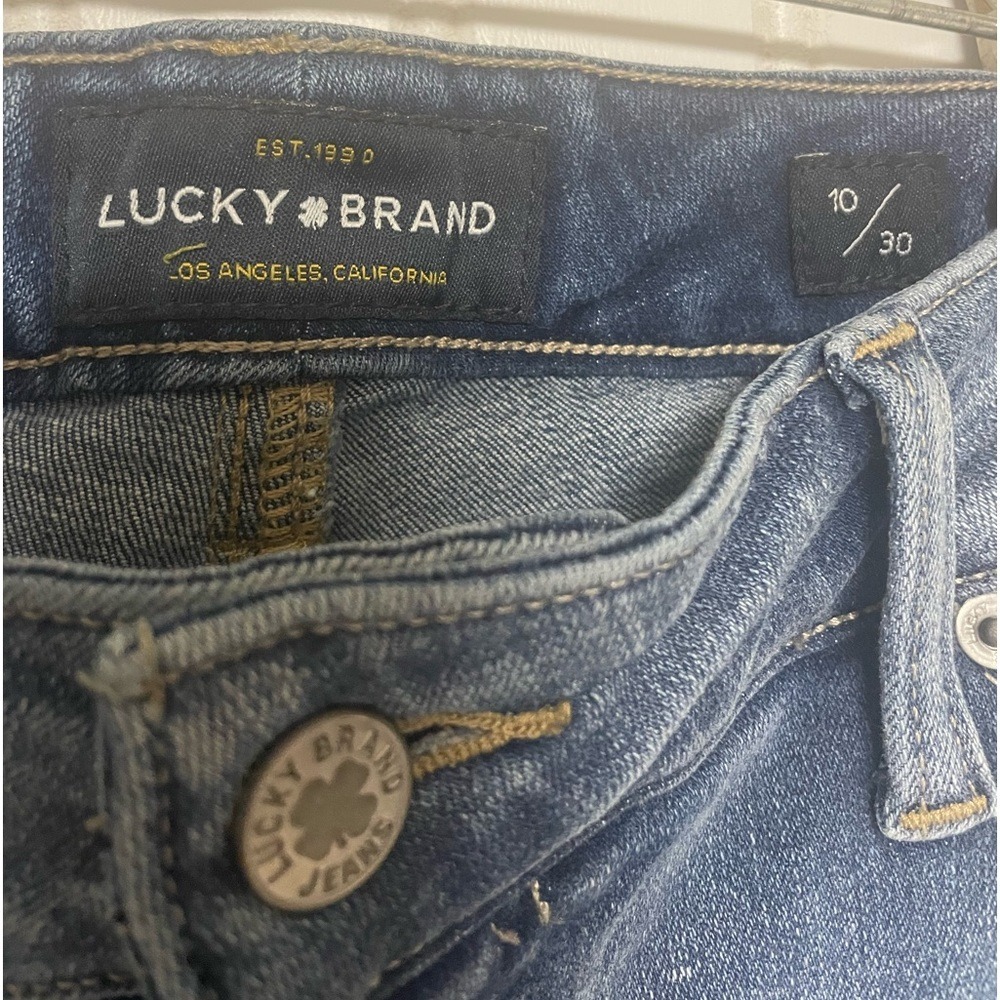 Lucky Brand Hayden Skinny‎ Mid Rise Distressed Denim Jeans Womens 10 - Picture 4 of 13